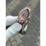 Swarovski Two Tone Watch Brown For Women