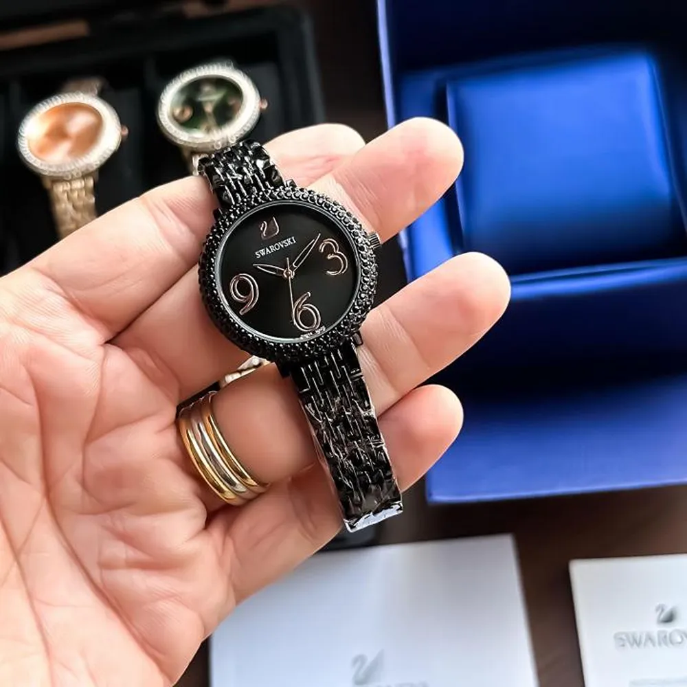 Swarovski Watch Full-Black For Women (SW231) - stayhit.in Swarovski Watch Full-Black For Women (SW231) - stayhit.in