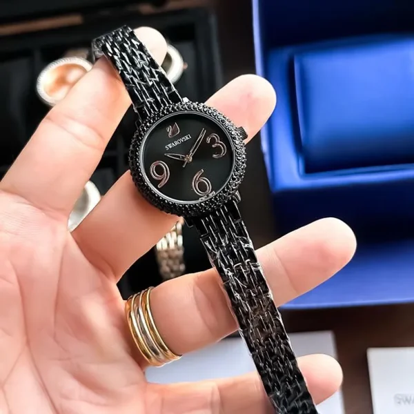 Swarovski Watch Full-Black For Women Swarovski Watch Full-Black For Women