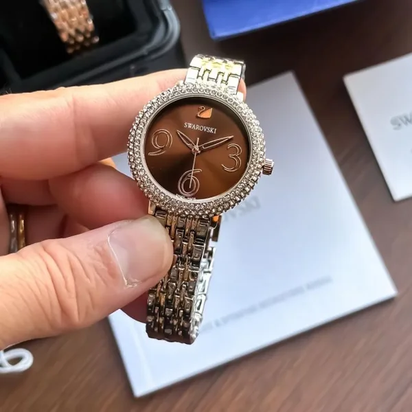 Swarovski Watch Rose-Brown For Women Swarovski Watch Rose-Brown For Women