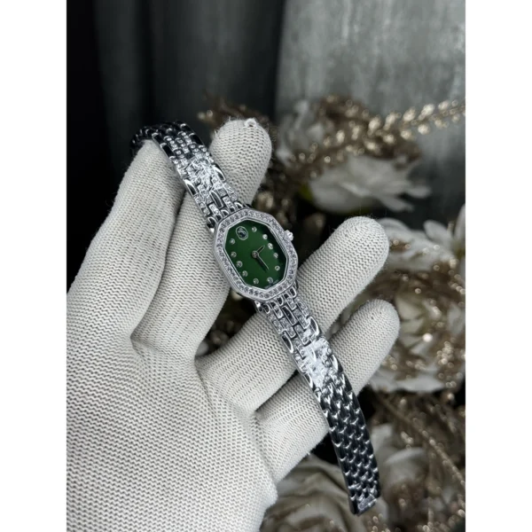 Swarovski Watch Silver Green For Women Swarovski Watch Silver Green For Women