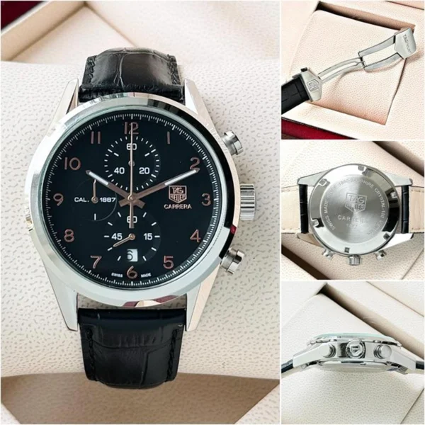 Tag Heuer Carrera Calibre Watch Black For Men Tag Heuer Carrera Calibre Watch Black For Men
