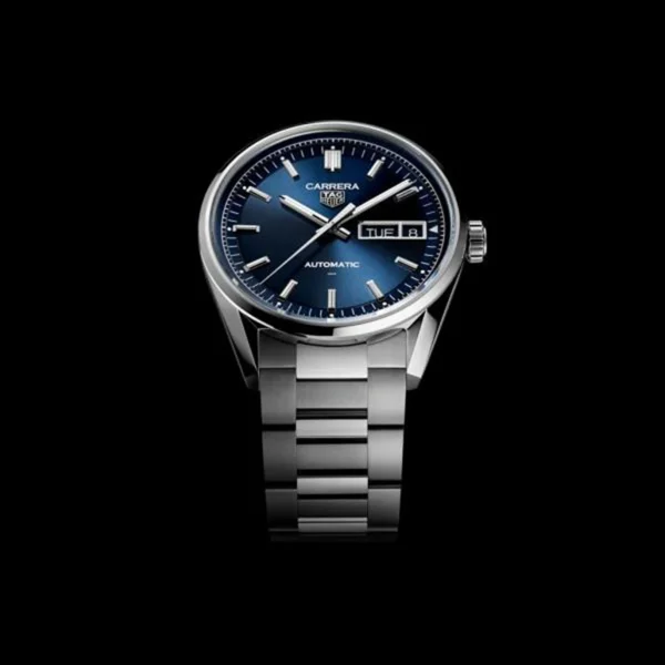 Tag Heuer Carrera Watch Silver Blue For Men Tag Heuer Carrera Watch Silver Blue For Men