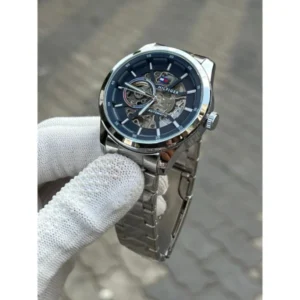 Tommy Hilfiger Automatic Watch Silver Blue For Men