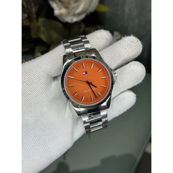 Tommy Hilfiger Bruce Watch Orange Dial For Men Tommy Hilfiger Bruce Watch Orange Dial For Men