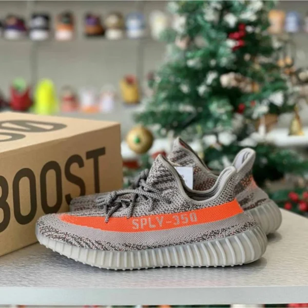 Elegant Adidas Yeezy 350 Shoes Sply Grey Orange For Men (SUP2924) - stayhit.in