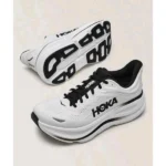 Elegant Hoka Bondi 9 Shoes White Black For Men (SUP1621) - stayhit.in