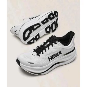 Elegant Hoka Bondi 9 Shoes White Black For Men (SUP1621) - stayhit.in