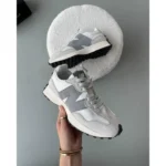 Elegant New Balance 327 Shoes White Grey For Men (SUP1827) - stayhit.in