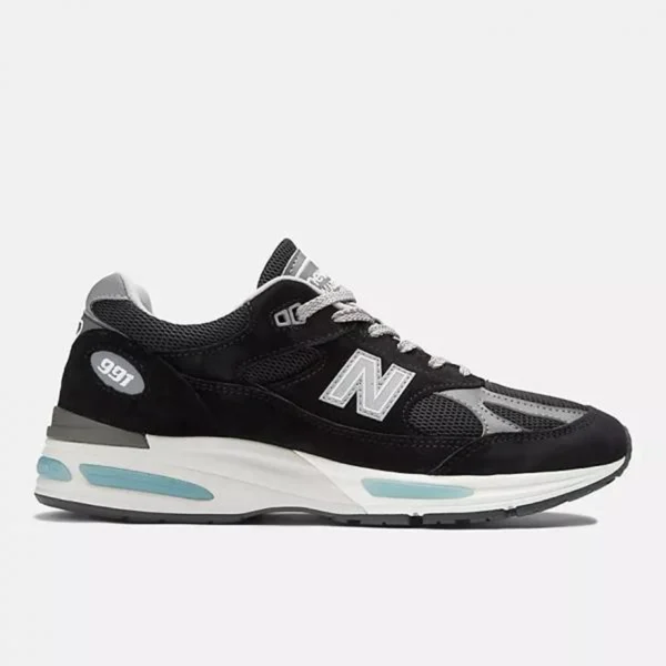 Elegant New Balance 991v2 Shoes Black Grey For Men (SUP2933) - stayhit.in
