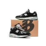 Elegant New Balance 991v2 Shoes Black Grey For Men (SUP2933) - stayhit.in