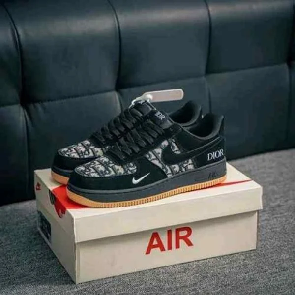 Elegant Nike Air Force 1 Low Shoes Dior Black For Men (SUP1400) - stayhit.in