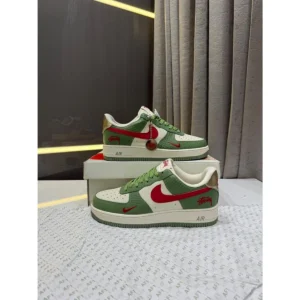 Elegant Nike Air Force 1 Low Shoes X Stussy Green For Men (SUP1628) - stayhit.in