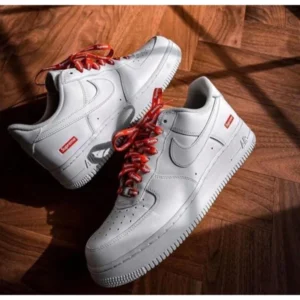 Elegant Nike Air Force 1 Shoes Supreme White For Men (SUP2928) - stayhit.in