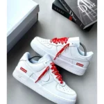 Elegant Nike Air Force 1 Shoes Supreme White For Men (SUP2928) - stayhit.in
