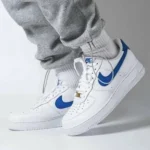 Elegant Nike Air Force 1 Shoes White Deep Royal For Men (SUP3424) - stayhit.in
