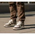Elegant Nike Air Force 1 X North Face Shoes Brown For Men (SUP1410) - stayhit.in