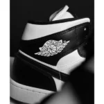Elegant Nike Air Jordan Retro 1 Shoes Black White For Men (SUP3435) - stayhit.in