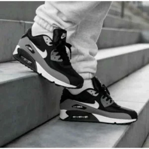 Elegant Nike Air Max 90 Essential Shoes Black White For Men (SUP1622) - stayhit.in
