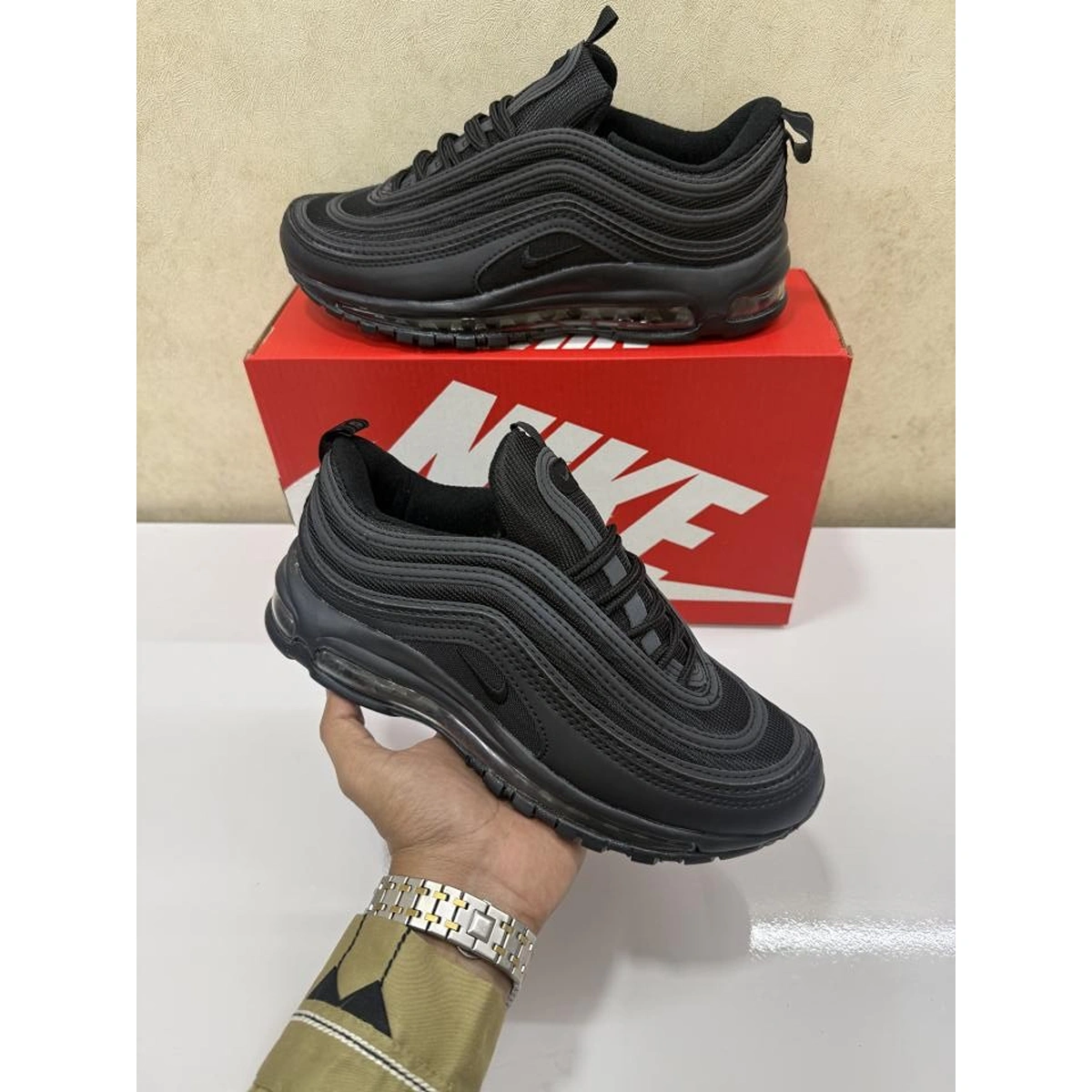 Elegant Nike Air Max 97 Shoes Triple Black For Men (SUP1623) - stayhit.in Elegant Nike Air Max 97 Shoes Triple Black For Men (SUP1623) - stayhit.in