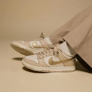 Elegant Nike Dunk Low Shoes Phantom Metallic Gold For Men (SUP3437) - stayhit.in