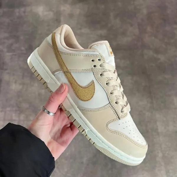 Elegant Nike Dunk Low Shoes Phantom Metallic Gold For Men (SUP3437) - stayhit.in