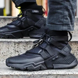 Elegant Nike Huarache Grip Gs Shoes Triple Black For Men (SUP3433) - stayhit.in