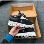 Elegant On Cloud Stratus V3 Shoes Black White Running For Men (SUP3052) - stayhit.in