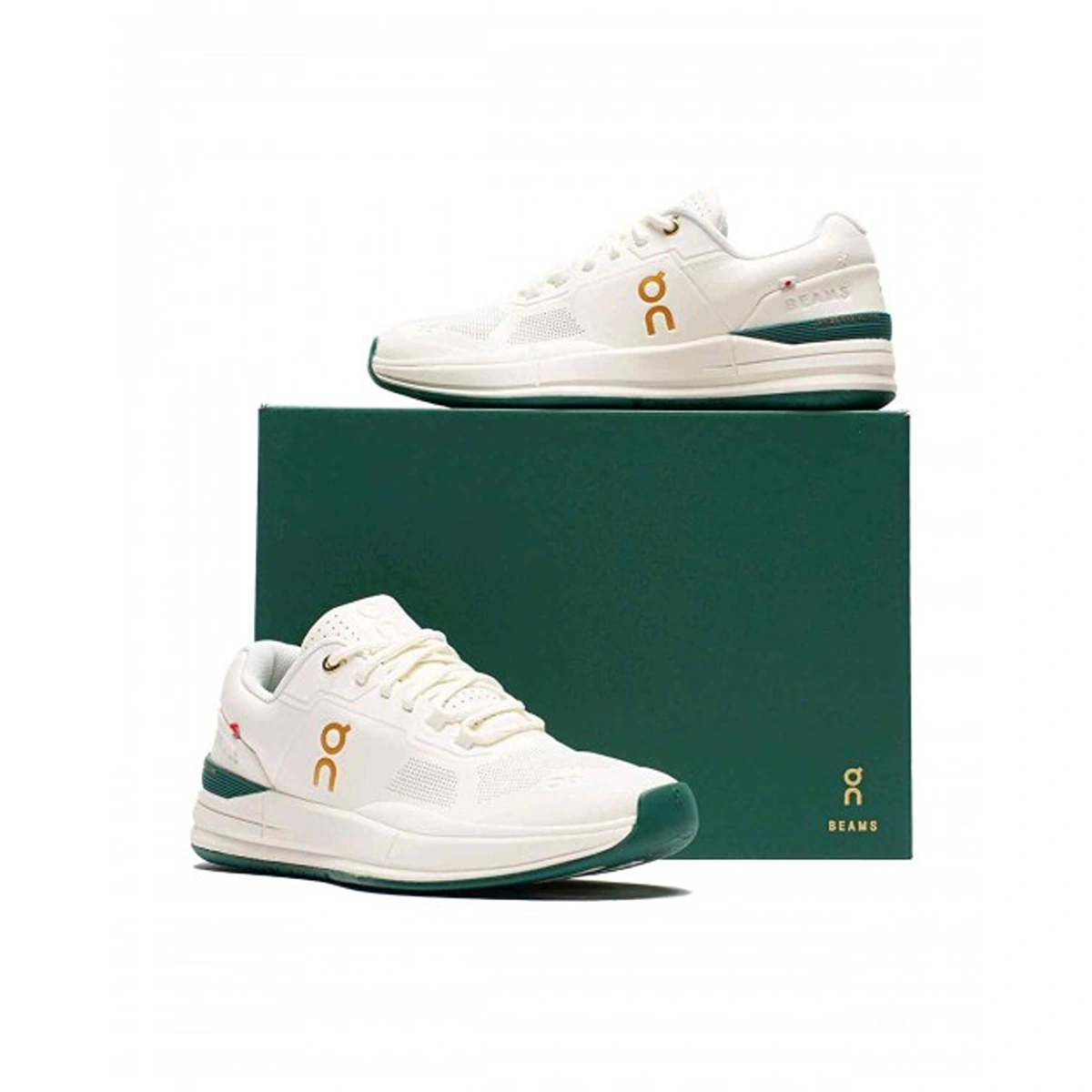 Elegant On Cloud The Roger Pro X Beams Ivory Shoes Evergreen For Men (SUP1837) - stayhit.in