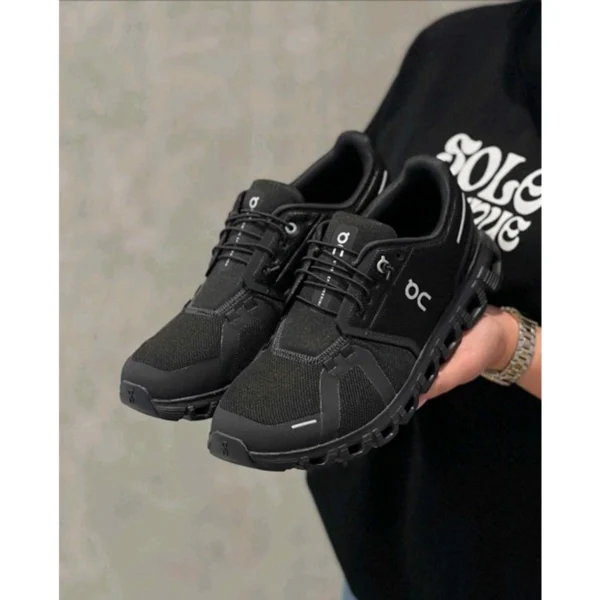 Elegant On Running Cloud 6 Shoes Waterproof Full Black For Men (SUP1830) - stayhit.in