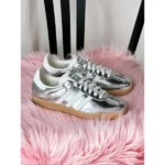 Imported Adidas Samba Cracked Shoes Silver For Men (SUP1061) - stayhit.in