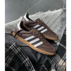Imported Adidas Samba Og Shoes Dark Brown Beige For Men (SUP3084) - stayhit.in