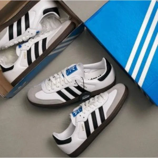 Imported Adidas Samba Shoes White Black For Men (SUP1611) - stayhit.in