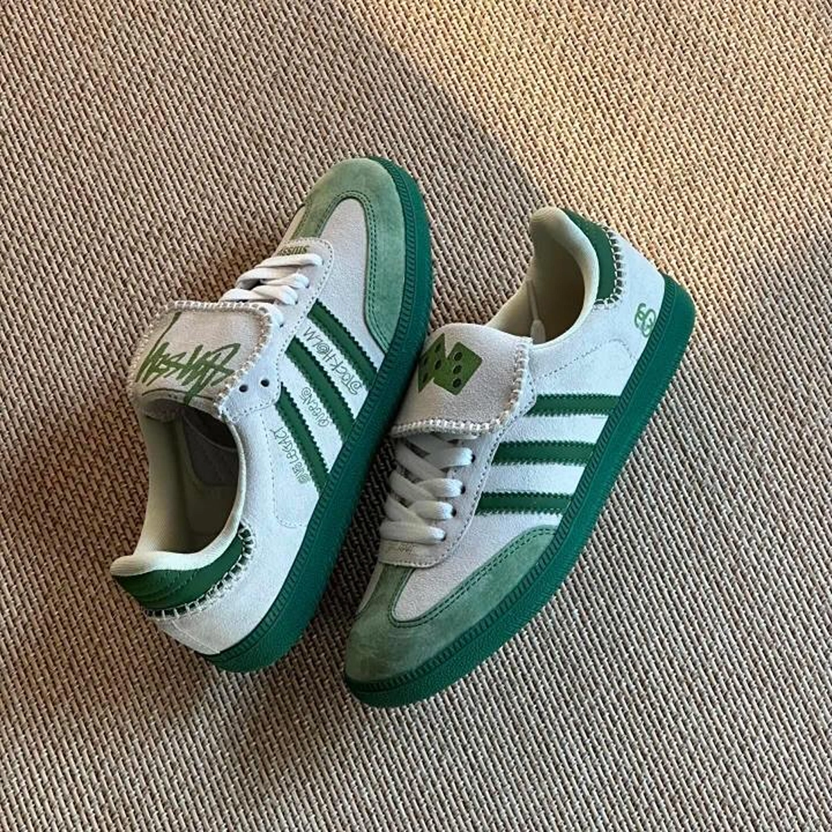 Imported Adidas Samba X Stussy Shoes Green For Men (SUP3285) - stayhit.in Imported Adidas Samba X Stussy Shoes Green For Men (SUP3285) - stayhit.in