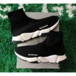 Imported Balenciaga Speed Trainer Shoes Black White For Men (SUP1239) - stayhit.in