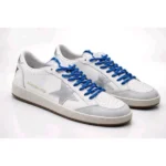 Imported Golden Goose Ball Star Sneakers White Silver Blue For Men (BOT3486) - stayhit.in