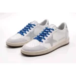 Imported Golden Goose Ball Star Sneakers White Silver Blue For Men (BOT3486) - stayhit.in
