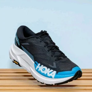 Imported Hoka Mafate X Trail Runners Shoes Black Skyward Blue For Men (SUP1610) - stayhit.in
