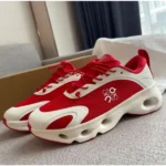 Imported Loewe X On Cloud Solo Shoes White Red For Men (SUP3098) - stayhit.in