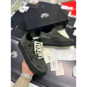 Imported Nike Air Force 1 Shoes Low Grey Black For Men (SUP1155) - stayhit.in