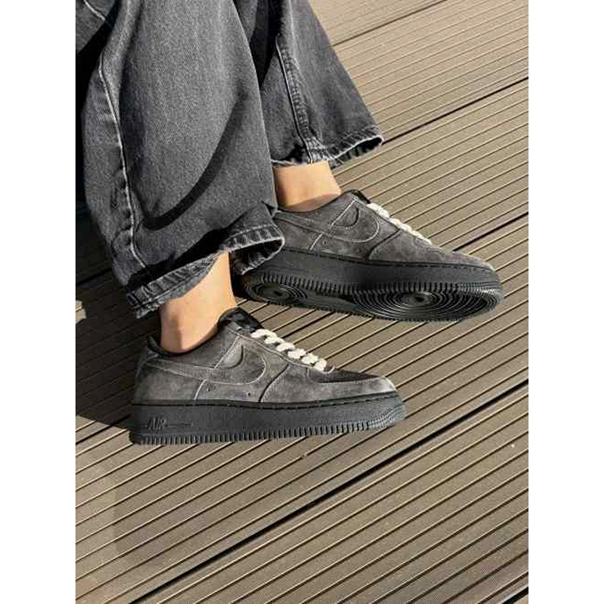 Imported Nike Air Force 1 Shoes Low Grey Black For Men (SUP1155) - stayhit.in Imported Nike Air Force 1 Shoes Low Grey Black For Men (SUP1155) - stayhit.in