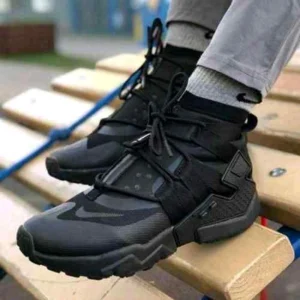 Imported Nike Huarache Grip Gs Shoes Triple Black For Men (SUP1174) - stayhit.in