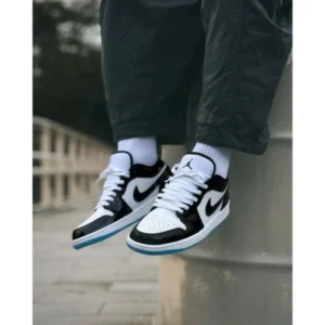 Imported Nike Jordan 1 Low Se Shoes Concord White Black For Men (SUP1253) - stayhit.in