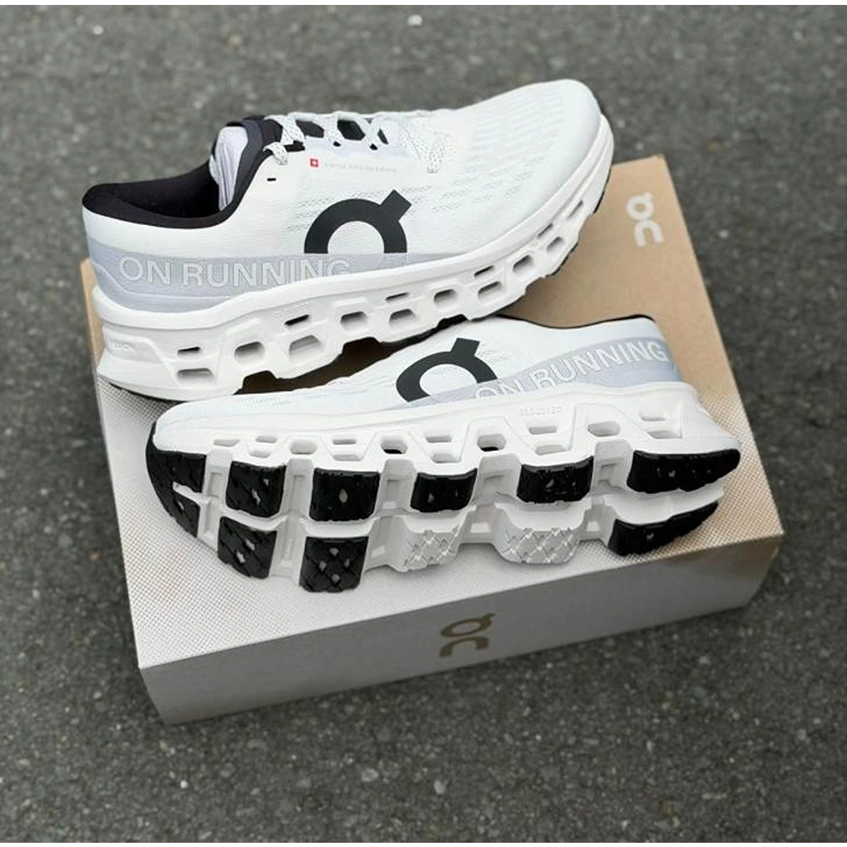 Imported On Cloud Monster 3 Shoes White Black For Men (SUP3092) - stayhit.in Imported On Cloud Monster 3 Shoes White Black For Men (SUP3092) - stayhit.in