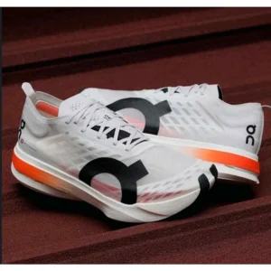 Imported On Running Cloudboom Shoes Strike White Orange For Men (SUP1885) - stayhit.in