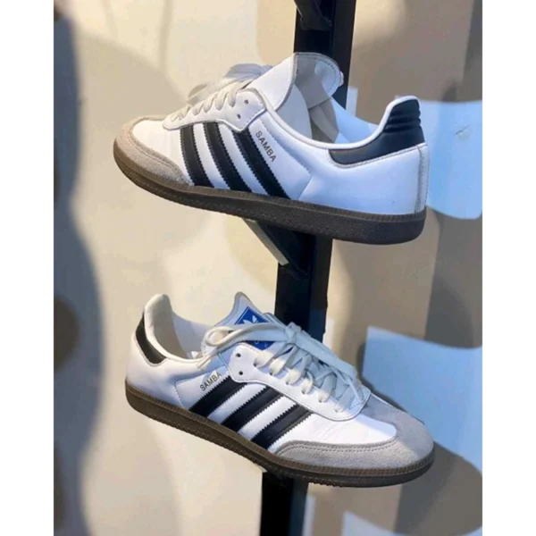 Luxury Adidas Samba Leather Shoes White Black For Men (SUP1763) - stayhit.in Luxury Adidas Samba Leather Shoes White Black For Men (SUP1763) - stayhit.in