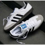 Luxury Adidas Samba Leather Shoes White Black For Men (SUP1763) - stayhit.in