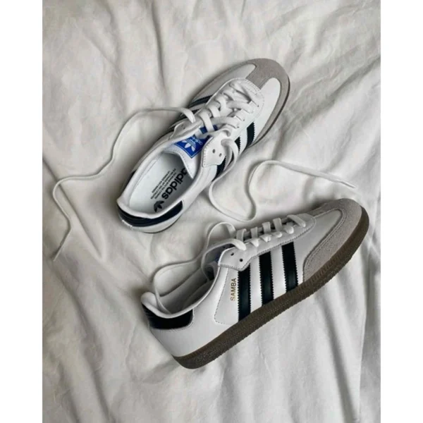 Luxury Adidas Samba Leather Shoes White Black For Men (SUP1763) - stayhit.in Luxury Adidas Samba Leather Shoes White Black For Men (SUP1763) - stayhit.in