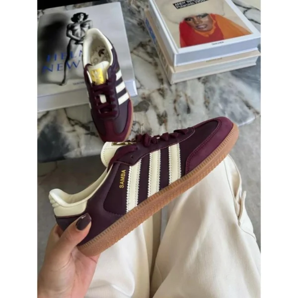 Luxury Adidas Samba Shoes Maroon For Men (SUP1581) - stayhit.in