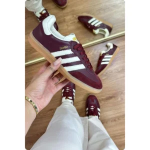 Luxury Adidas Samba Shoes Maroon For Men (SUP1581) - stayhit.in